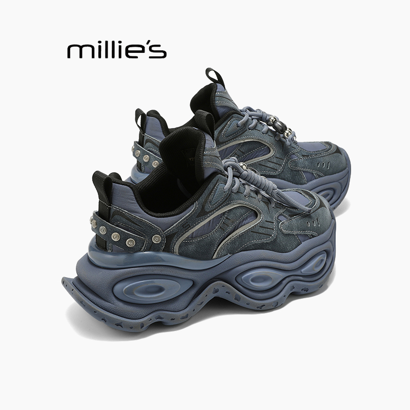 妙丽真皮厚底德训鞋巨好看