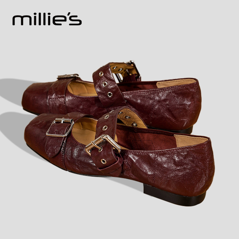 MILLIE'S/妙丽法式气质浅口单鞋