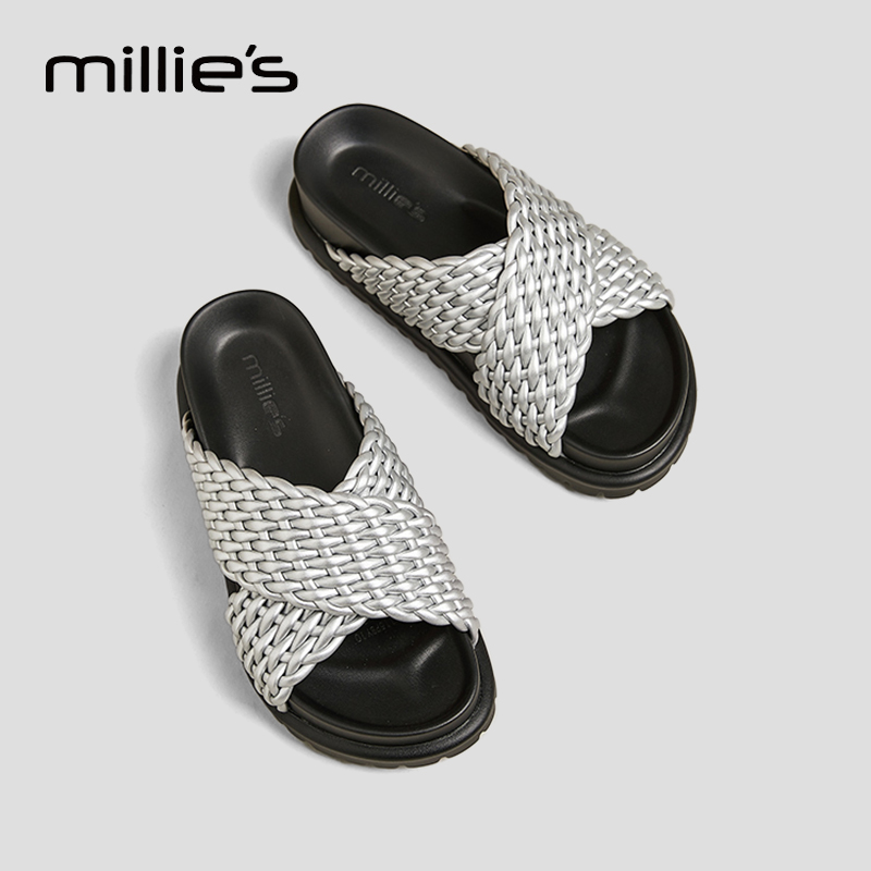 MILLIE'S/妙丽厚底凉拖鞋