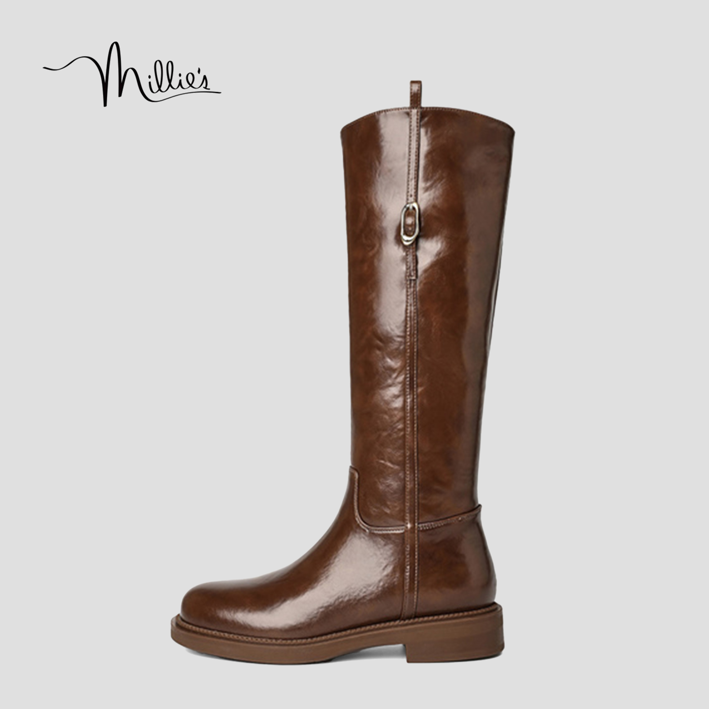 MILLIE'S/妙丽厚底长筒时装靴