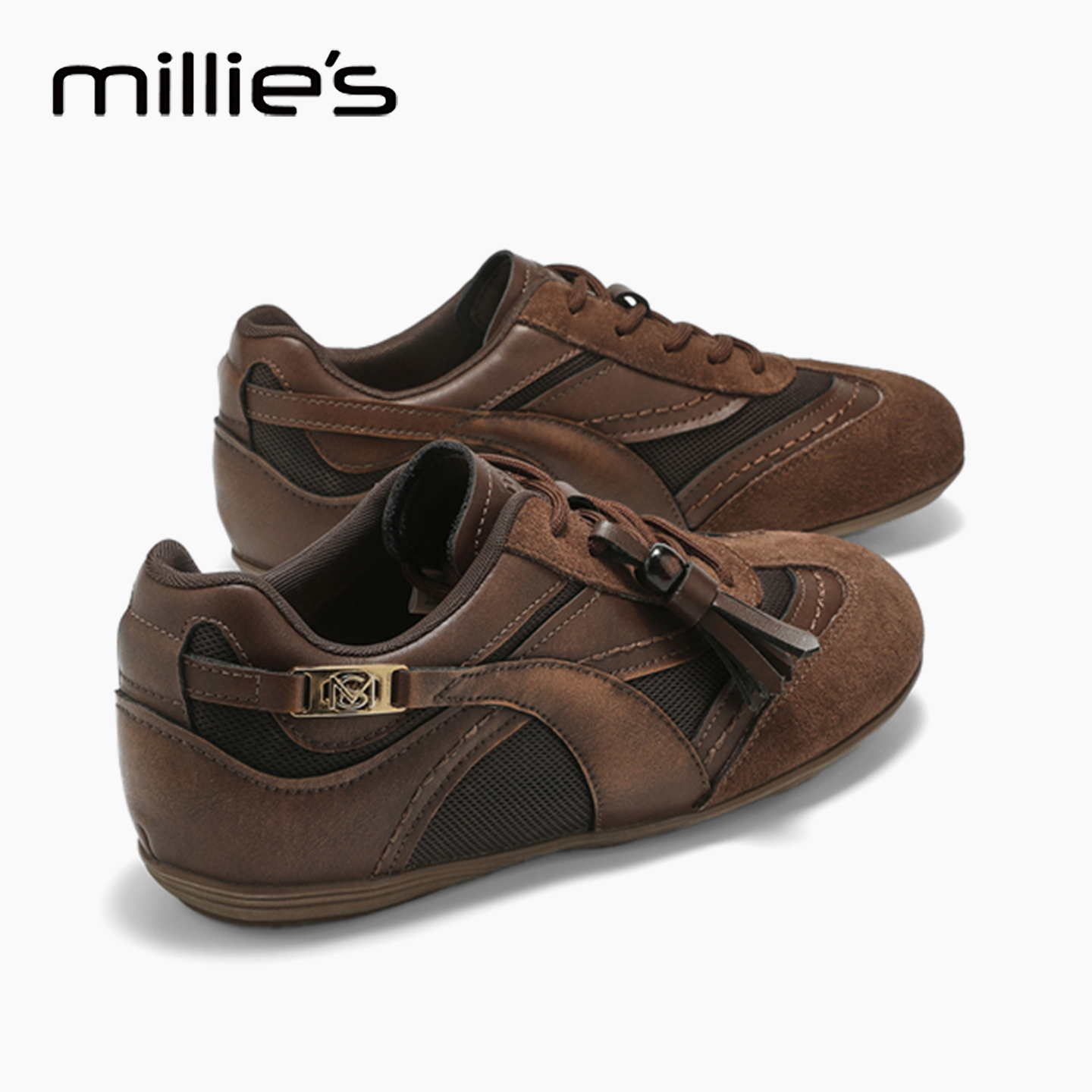MILLIE'S/妙丽厚底德训鞋