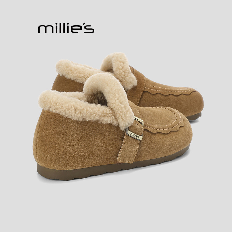 MILLIE'S妙丽真皮勃肯鞋女巨好看