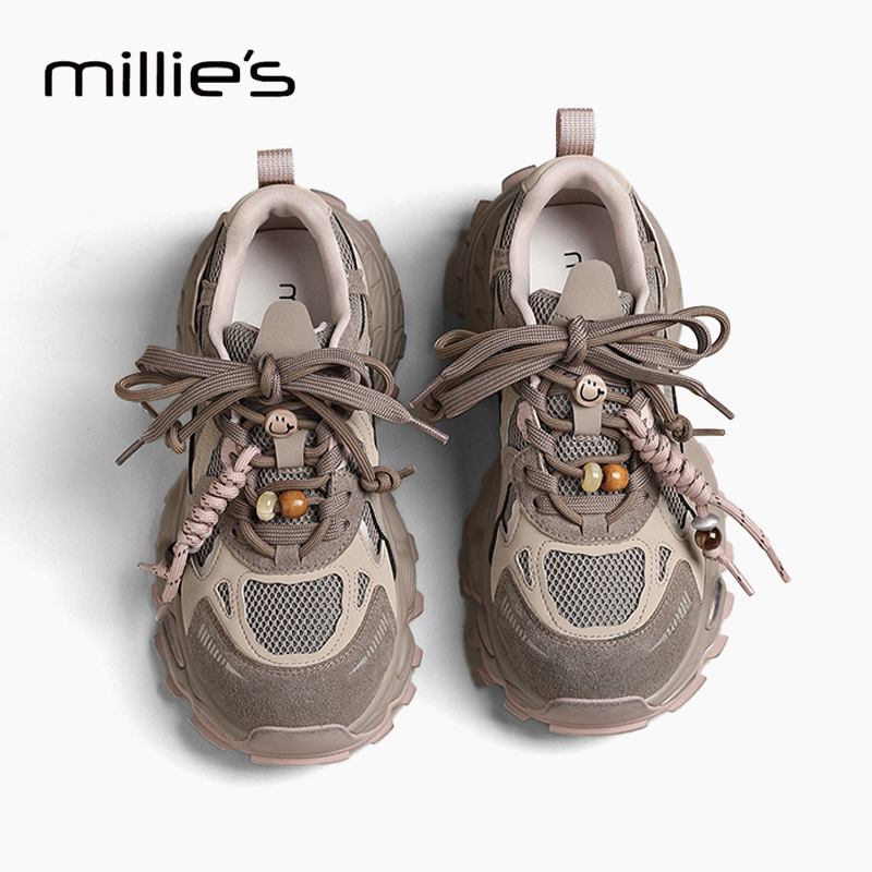 MILLIE'S/妙丽巨好看厚底老爹鞋