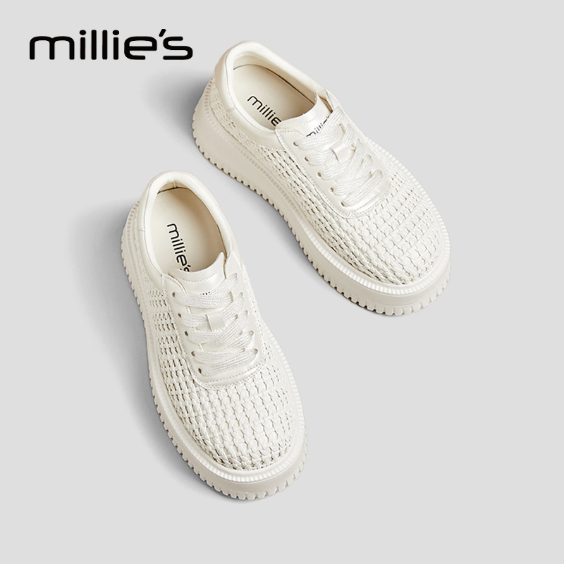 MILLIE'S/妙丽厚底增高老爹鞋