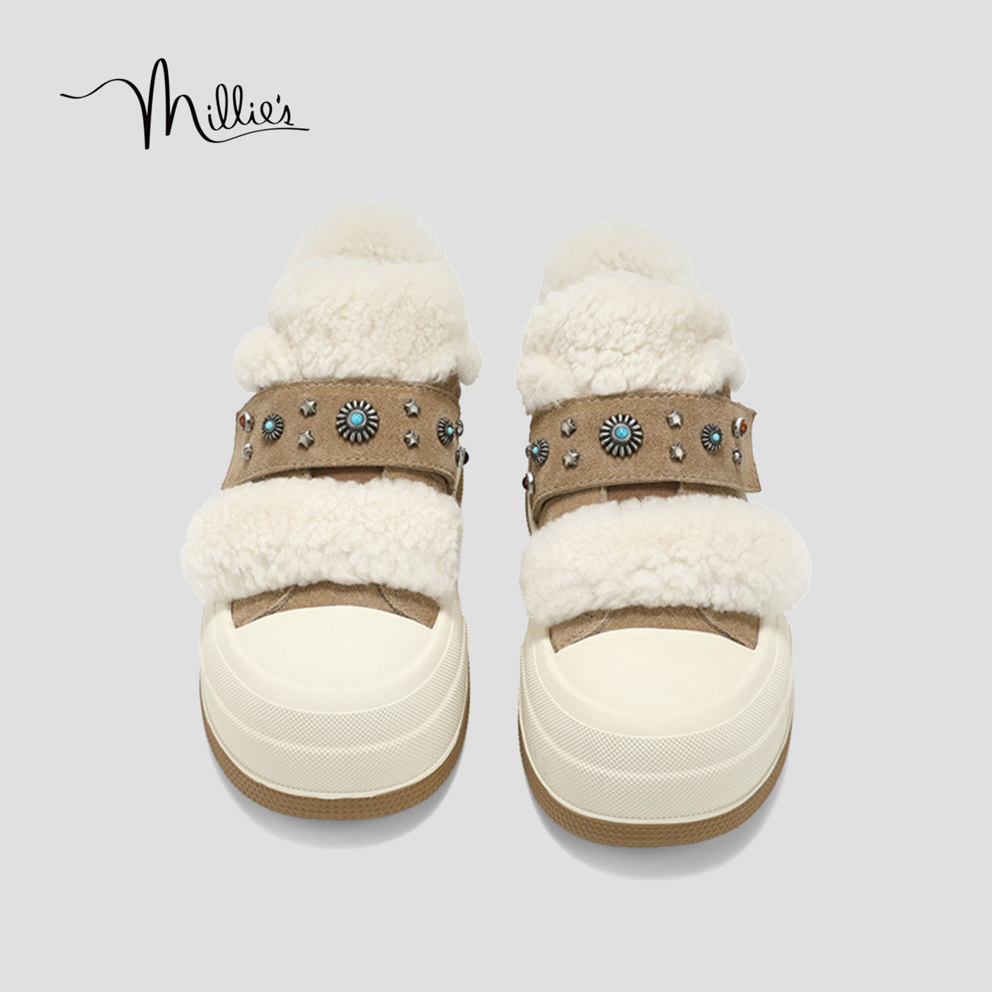 MILLIE'S/妙丽时尚加绒加厚保暖棉鞋休闲板鞋女鞋2025秋冬新款HQ,女鞋,休闲板鞋,淘宝优惠券,粉丝福利购,淘宝优惠卷