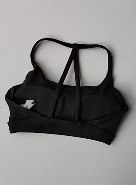 Nude Gathering Sports Bra Women's Sexy Back Shockproof Fitn