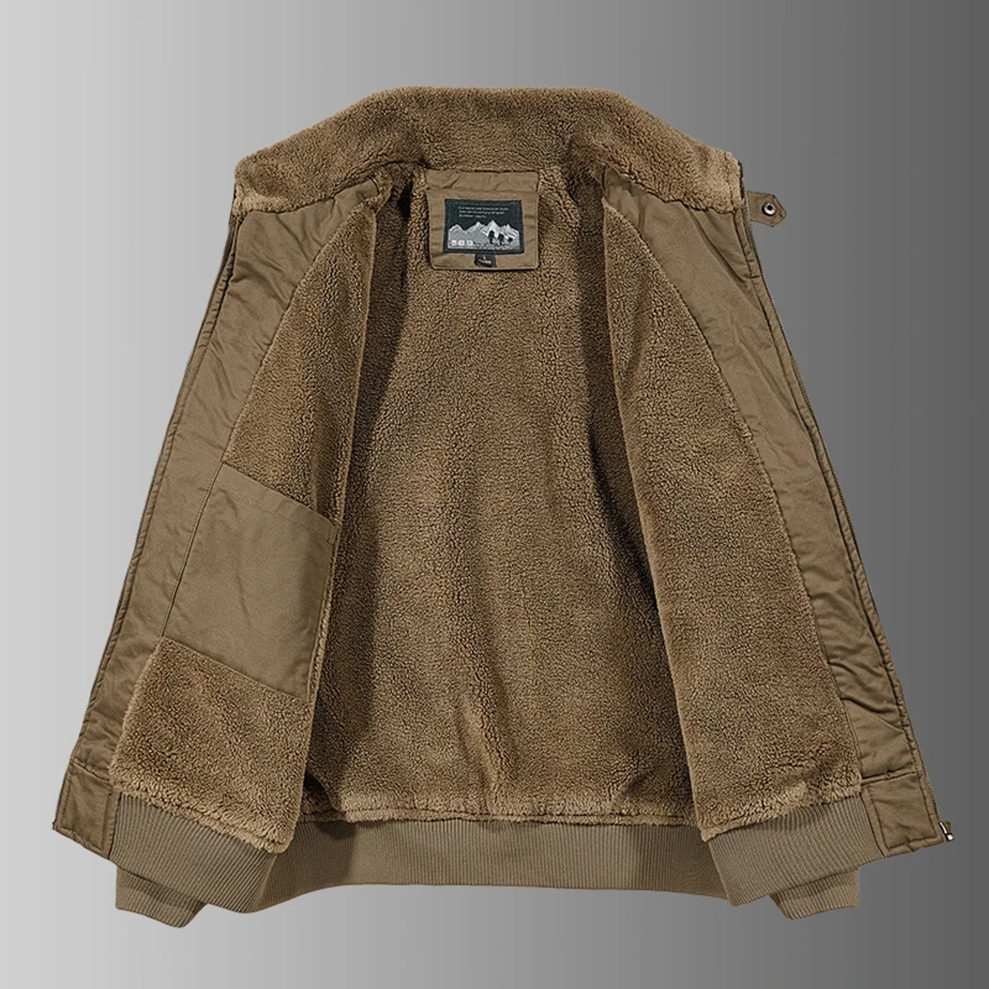 New Autumn and Winter Men's Plush Thick Warm Jacket Comfort