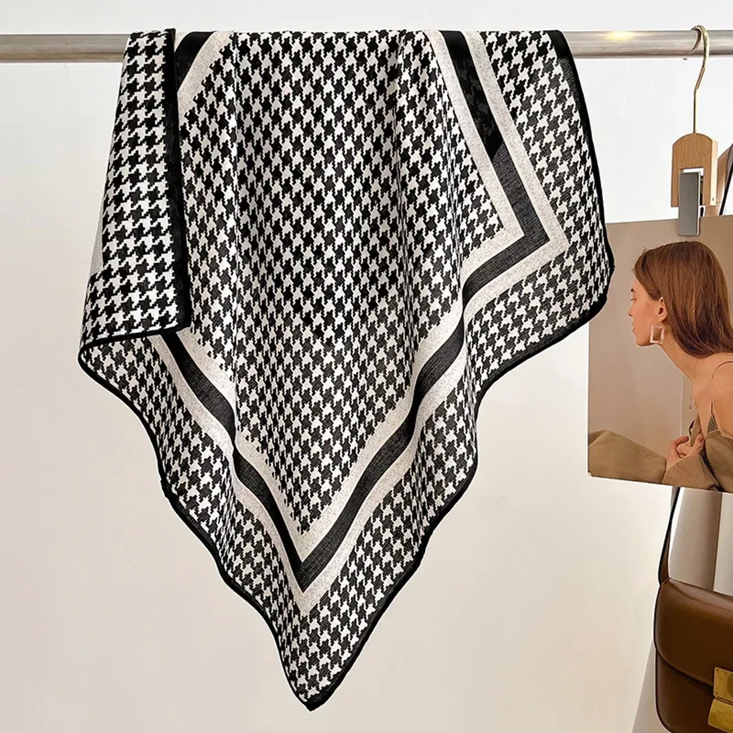 Fashion Bandana Neck Scarfs For Women Floral Print Handkerc