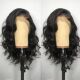 Wave Lace Front Black Glueless Body Wigs Natural Short