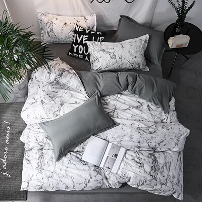 3pcs Duvet Cover Set with Pillow Case Double Comforter Bedd