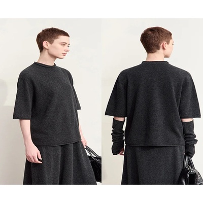 Amii Minimalism Sweaters For Women 2024 Autumn New Wool Wit