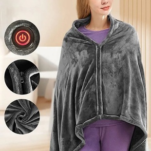 USB Heated Blanket 3 Heating Level Adjustable Heated Shawl