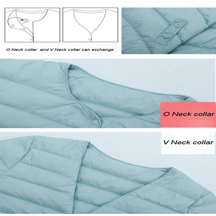 Woman Ultra Light Down Jacket Portable Parka Matte Fabric C