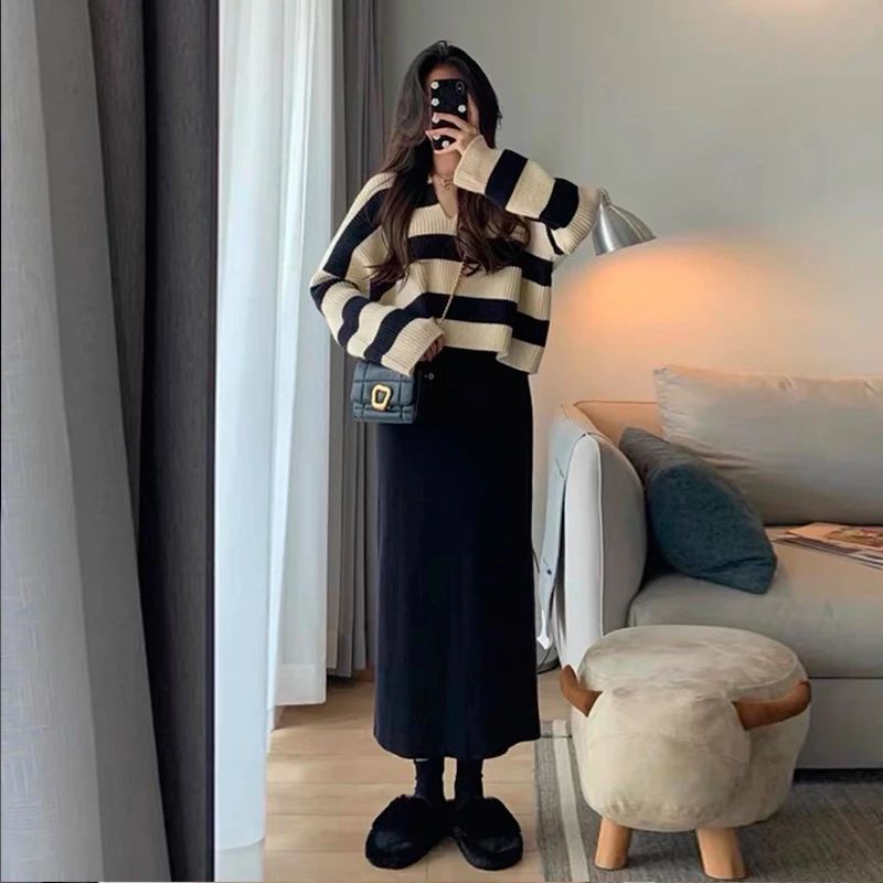 Autumn Women's New Year's Clothes Set Slim Fashionable Strap