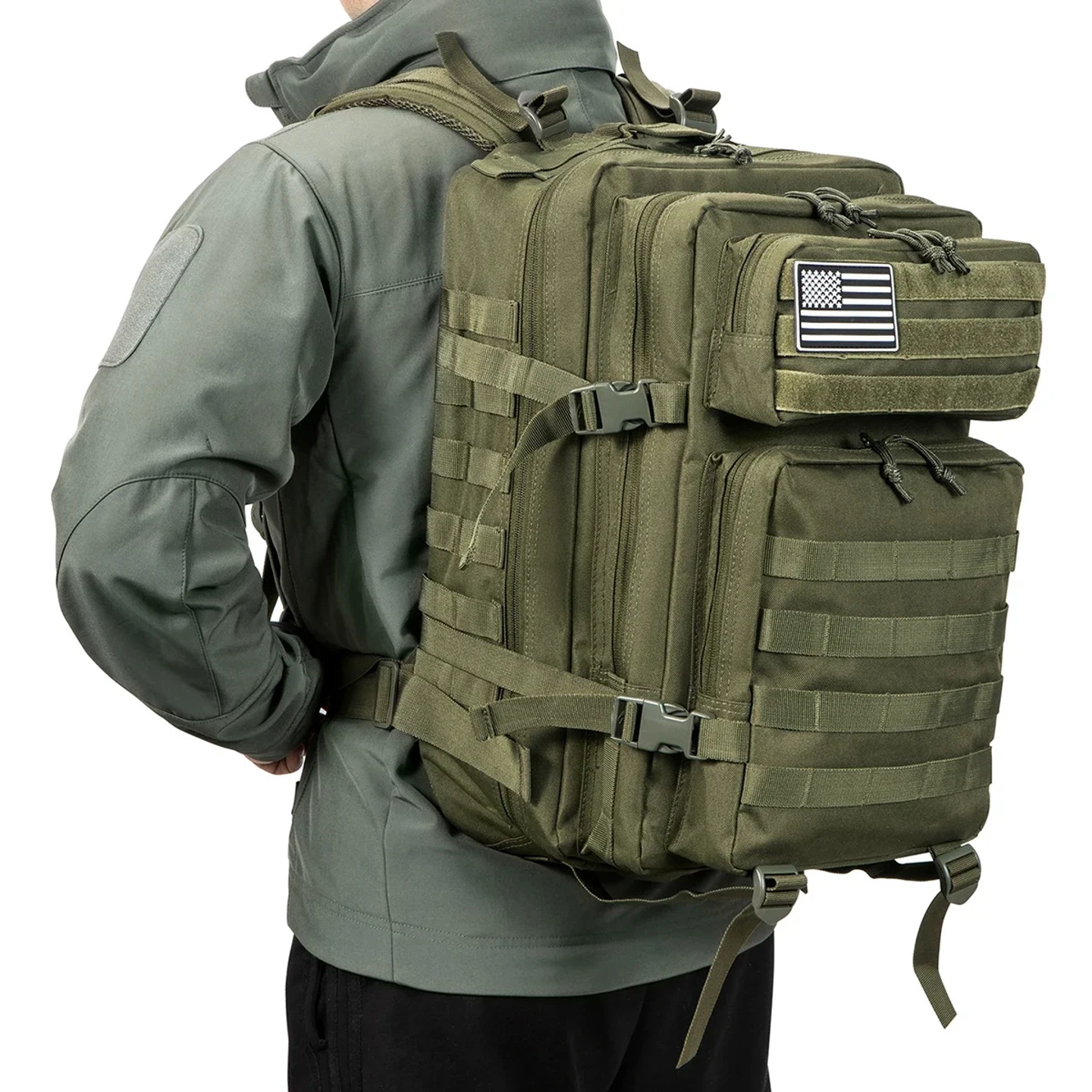 45L Tactical Backpack Large Capacity Outdoor Rucksack 3 Day