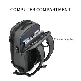 Men Travel Backpack vacuum compression 17 inch Laptop Backp