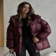Sle Cotton Hooded Casual Thicken Women Full Jackets Loose