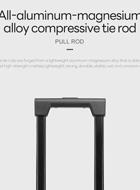 SUSHIMU 100% Aluminum-magnesium alloy Travel Suitcase Rolli