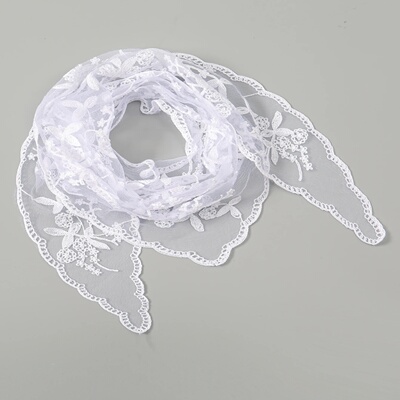 Fashion Ins Lace Hair Scarf Women Retro Triangle Hair Bands