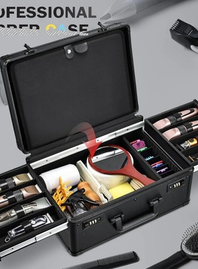 Barber Case with Sliding Tray, Profesional Barbers Briefcas
