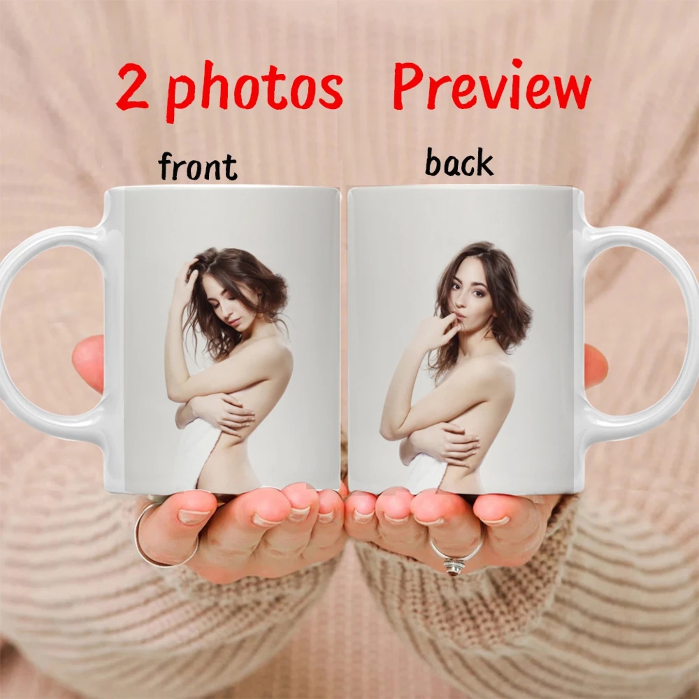 Personalised Your Photo Mug, Custom NAME IMAGE  Cup,Customi
