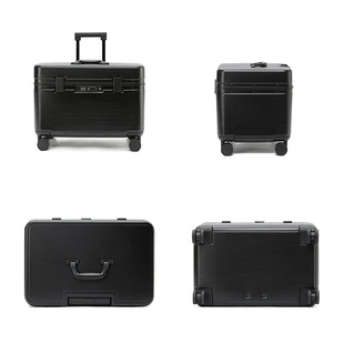 Aluminum Alloy Frame Suitcase, Top-Opening ABS Portable Tro