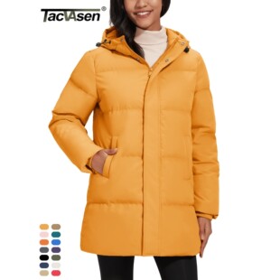 Duck Feather Down TACVASEN Womens Quilted Jackets Pad Winter