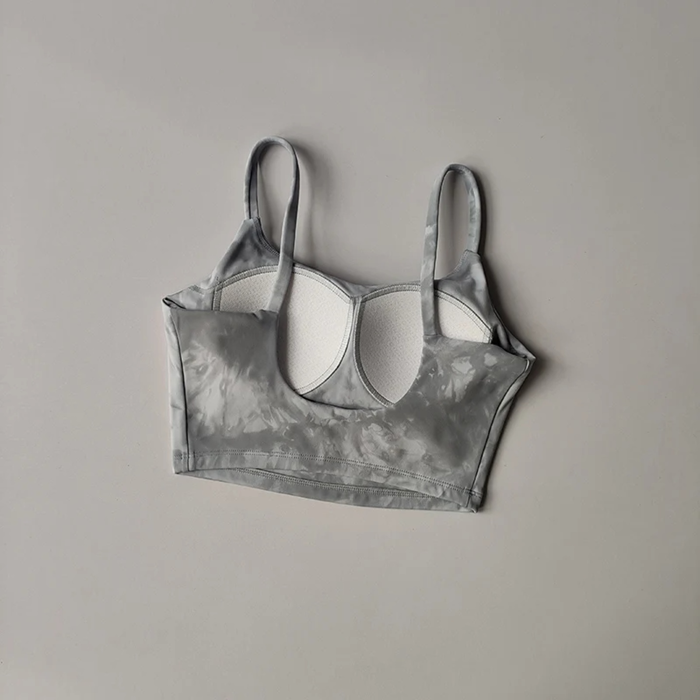 Tie-dyed One-piece Cup Sports Underwear Women's High Shock-