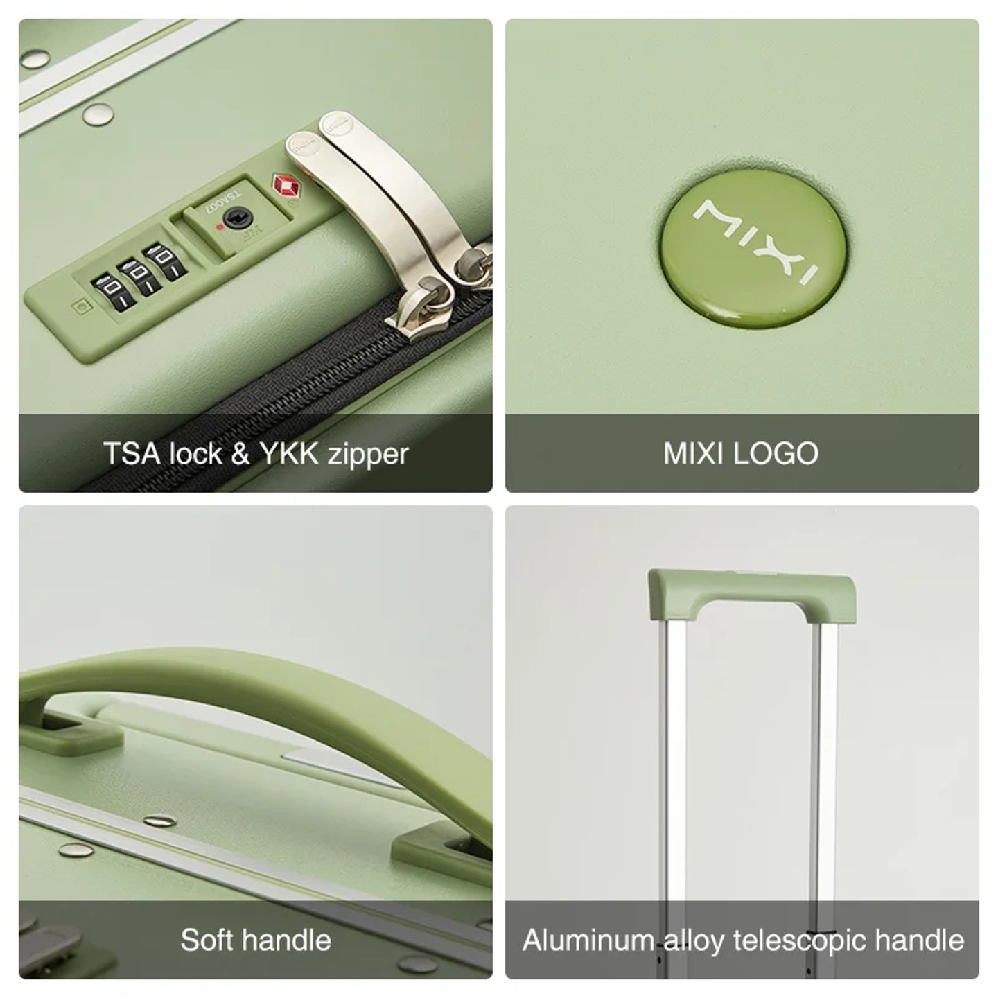 Mixi Brand Luxury Design Carry On Suitcase Polycarbonate Tr