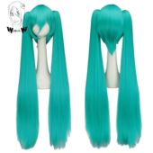 Hair Miku Green Heat Wig Synthetic Long WHIMSICAL Cosplay