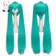 Hair Miku Green Heat Wig Synthetic Long WHIMSICAL Cosplay