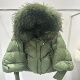 Fur Natural Winter Down Large Hooded Female Collar Jacket