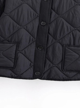 European and American style 2025 winter new round neck quil