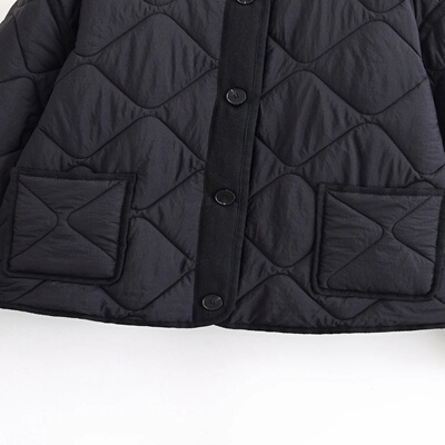 European and American style 2025 winter new round neck quil