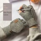 Fingerless Warm Gloves Knitted Winter Thicken Touch Screen
