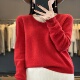 Merino Pullover Wool Fashion100% Sweater Cashmere Women