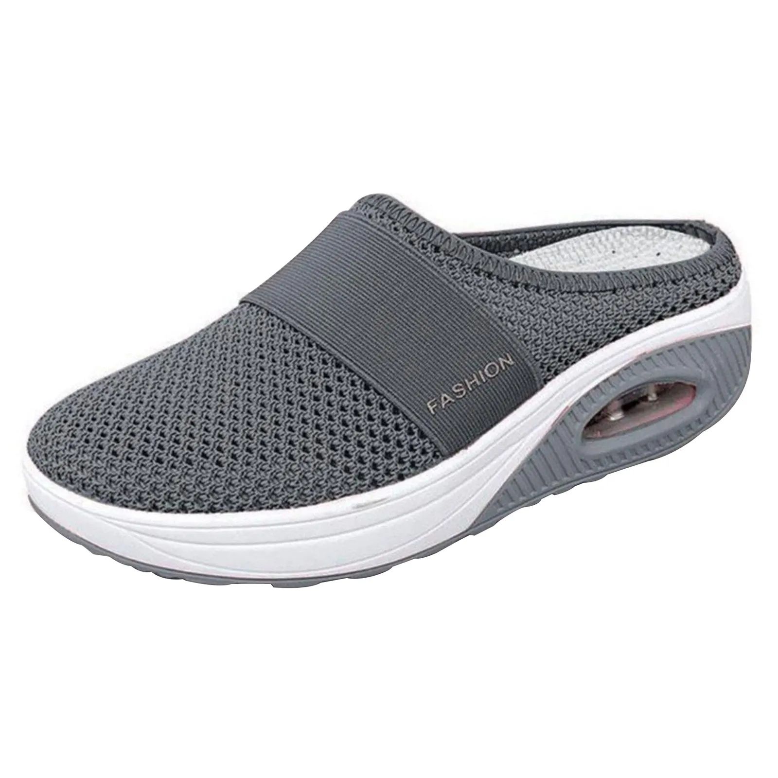 Slip-On Women'S Walking Sandals,Breathable Mesh Casual Shoes