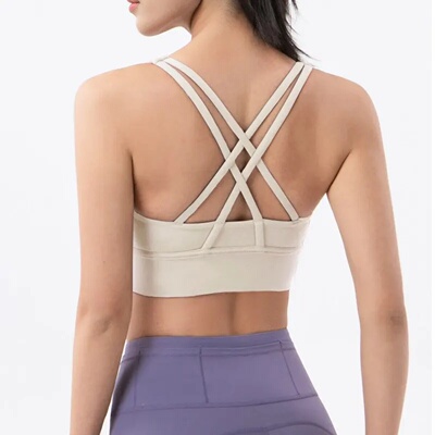 Women Fitness Yoga Bras Race Back Sports Bras Nylon Top Wom
