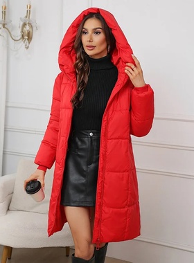 Women Long Coat 2024 New Autumn Winter Parkas Female Thick