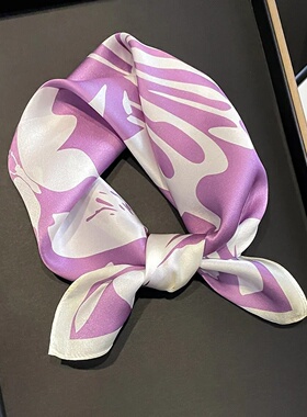 2025 Fashion 100% Real Silk Scarf 53cm Square Bandelet Wome