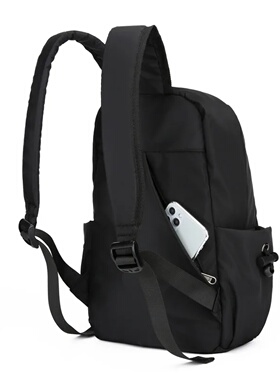 Mini Men's Backpack Fashion Small Black Shoulder School Bag
