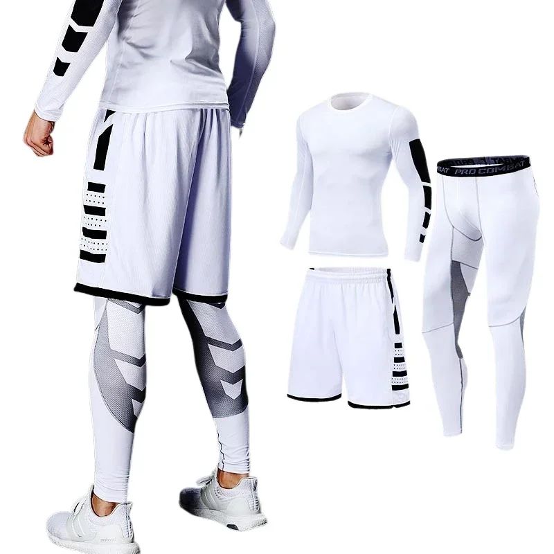 Men's Running Tracksuit Training Fitness Sportswear Set Comp