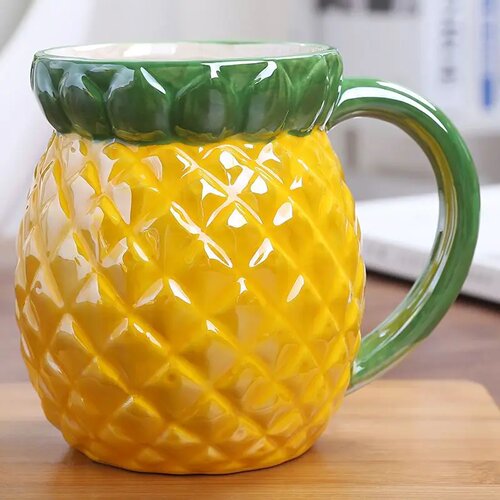 Creative Ceramic Strawberry Pumpkin Pineapple Coffee Cup Ki