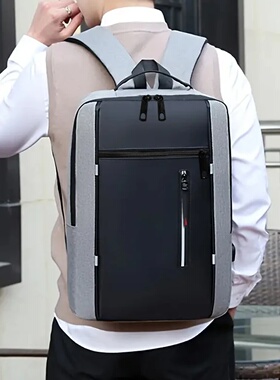Neutral style schoolbag for men and women, suitable for bus