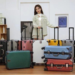 Luggage Suitcase Aluminum Frame 20 Trolley Case Universal W