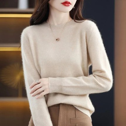 Women Sweater O-neck Autumn Winter Basic Pullover Warm Casu