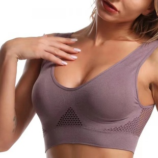 S-6XL Hollow Out Women Sport Bra Fitness Yoga Running Vest