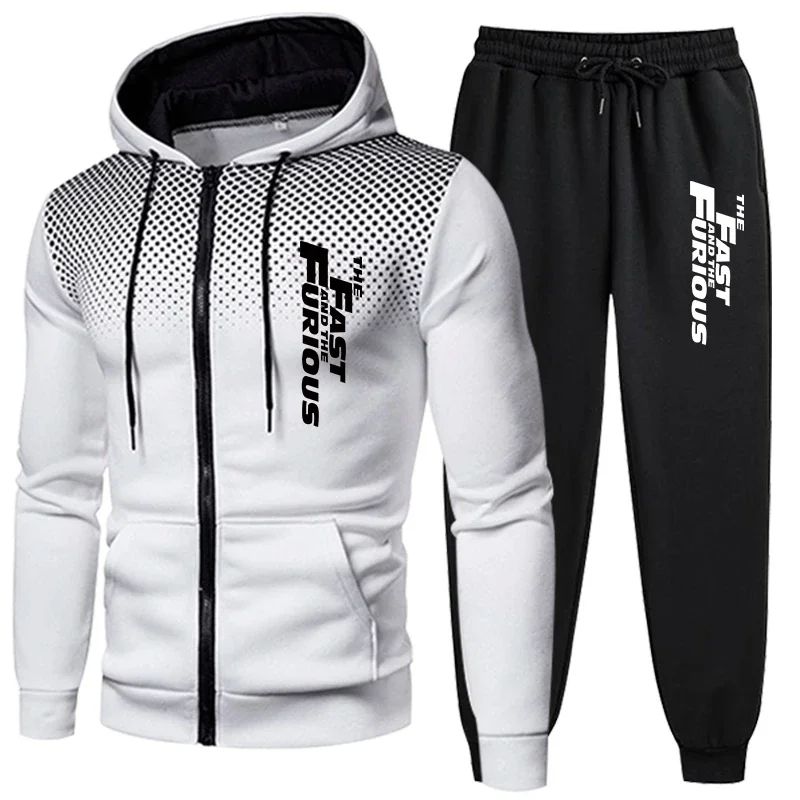 Hot Sale Men's Tracksuit Hooded Casual Single Piece Zipper S