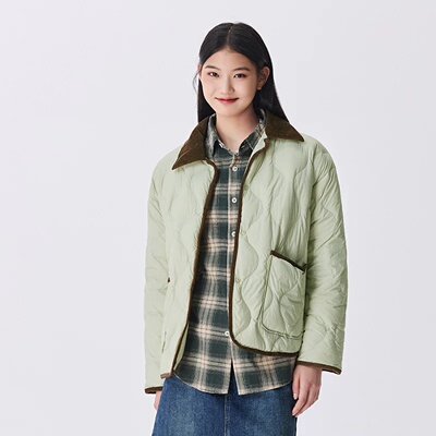 Semir Down Jacket Women Medium Length Light Corduroy Collar