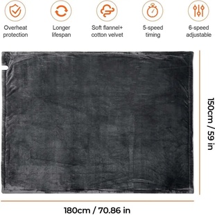 Heated Blanket-Electric Blanket,Soft Heated Throw Blanket w